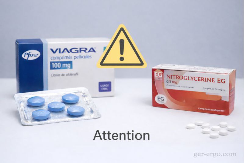 Interaction Viagra et dérivés nitrés : association à éviter