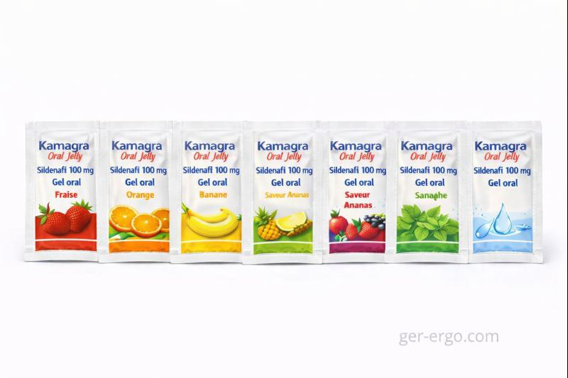 Kamagra Oral Jelly : 7 sachets, 7 saveurs